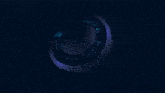 the letter s is glowing in a futuristic circle