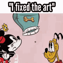 Pluto Minnie GIF