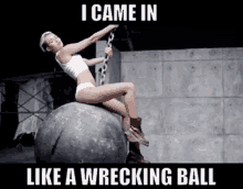 Wrecking Ball Miley Cyrus GIF