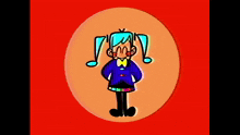 a cartoon character is smiling and saying it 's me