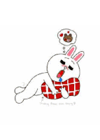 Cony And Brown Sweet Sticker - Cony And Brown Sweet Hug Stickers