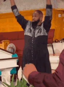 Throw Your Hands In The Air Church GIF - Throw Your Hands In The Air Church D Bottz GIFs