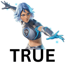 a picture of a woman with the word true on it