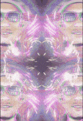 a kaleidoscope of a person 's face with sunglasses on