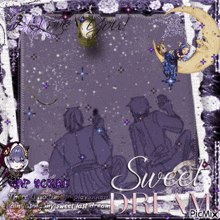 a picture with a purple background and the words sweet dream on it