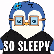 tired sleep sleepy goodnight penguin