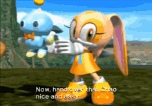 Cream The Rabbit Sonic Heroes GIF - Cream The Rabbit Sonic Heroes Team Chaotix GIFs
