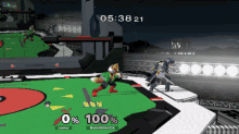 a video game is being played and the time is 05:38:21