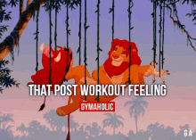 Lion King Fitness GIF - Post Workout Lionking GIFs