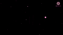 a girl with pink hair and a green skirt is surrounded by pink circles and says kinemaster on the bottom right
