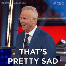 That'S Pretty Sad Gerry Dee GIF - That'S Pretty Sad Gerry Dee Family Feud Canada GIFs