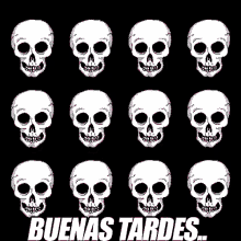 Buenas Tardes GIF - Buenas Tardes Skulls GIFs