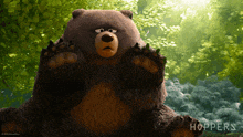 a bear from the movie hoppers is shown