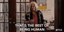Thats The Best Of Being Human Ruth Brenner GIF - Thats The Best Of Being Human Ruth Brenner Russian Doll GIFs