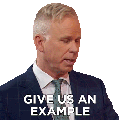 Give Us An Example Gerry Dee Sticker - Give Us An Example Gerry Dee Family Feud Canada Stickers
