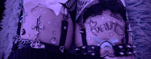 a person with a tattoo that says the numb