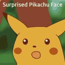 Surprised Pikachu Face GIF