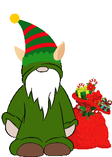 Elf Christmas Sticker - Elf Christmas Gnome Stickers
