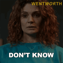 Dont Know Sorry Bea Smith GIF - Dont Know Sorry Bea Smith Wentworth GIFs