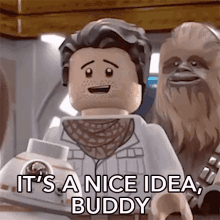 Its A Nice Idea Buddy Poe Dameron GIF - Its A Nice Idea Buddy Poe Dameron Lego Star Wars Summer Vacation GIFs
