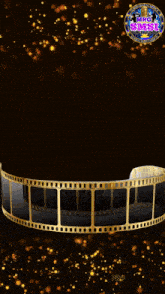 a man in a tuxedo and cowboy hat is surrounded by film strips and the words star on the top