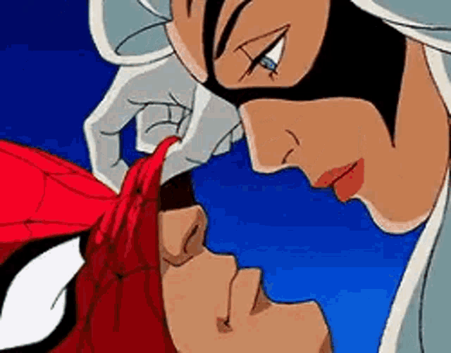 Spider Man Kiss GIF - Spider Man Kiss Sweet - Discover & Share GIFs
