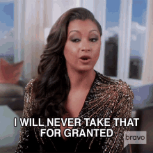 I Will Never Take That For Granted Eboni K Williams GIF - I Will Never Take That For Granted Eboni K Williams Real Housewives Of New York GIFs