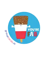 a sticker that says you 're fab with a popsicle