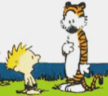 Calvin And Hobbes Swimming GIF - Calvin And Hobbes Swimming Beach GIFs