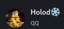 a picture of donald duck next to the word holod and a snowflake