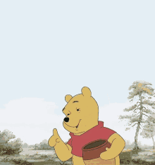 กิน GIF - Winnie The Pooh Eating Honey GIFs