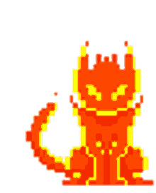 flames cat