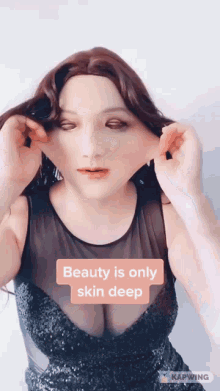 Female Skinsuit GIF - Female Skinsuit Disguise GIFs