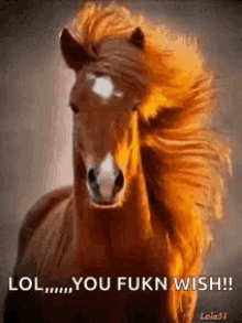 Red Horse Nice Hair GIF