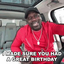 I Made Sure You Had A Great Birthday Akon GIF - I Made Sure You Had A Great Birthday Akon Cameo GIFs