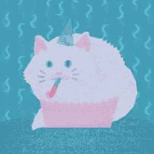 Party Hat Cat GIF - Party Hat Cat Happy Birthday GIFs