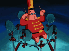 Spongebob Squarepants Patrick Star GIF - Spongebob Squarepants Patrick Star Drums GIFs