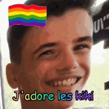 Pride Flag Jadore Les Kiki GIF - Pride Flag Jadore Les Kiki I Love Kiki GIFs
