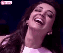 Laughing Kajal Aggarwal GIF - Laughing Kajal Aggarwal Lol GIFs