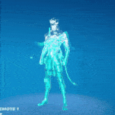 a video game character with the word emote on the bottom left