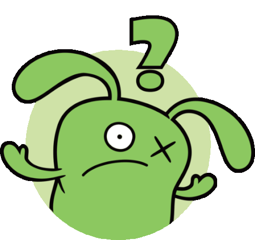 Ox Is Confused, Question Mark Sticker - Ugly Dolls Confused No Idea Stickers