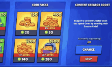 cancel coin packs coins content creator do you wish to stop support jon
