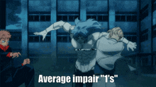 average impair " i 's " is displayed in a cartoon