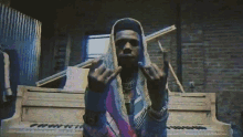 Hand Signs A Boogie Wit Da Hoodie GIF - Hand Signs A Boogie Wit Da Hoodie Bleed Song GIFs