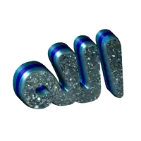 a 3d rendering of the word " allah "