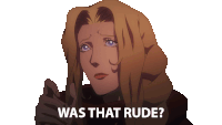 Was That Rude Lisa Tepes Sticker - Was That Rude Lisa Tepes Castlevania Stickers