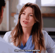 Greys Anatomy Meredith Grey GIF - Greys Anatomy Meredith Grey Hey Youre Everywhere GIFs