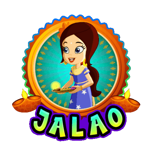 Diya Jalao Princess Indumati Sticker - Diya Jalao Princess Indumati Chhota Bheem Stickers