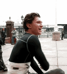 tom holland laughing