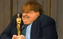 Chris Farley Academy Awards GIF - Chris Farley Academy Awards Oscar Award GIFs